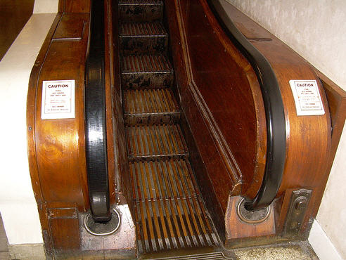  Macy*s wooden escalator Pittsburgh, Pennsylvania U.S.A. 